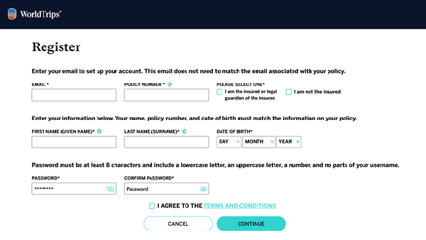 member-portal-registration-page